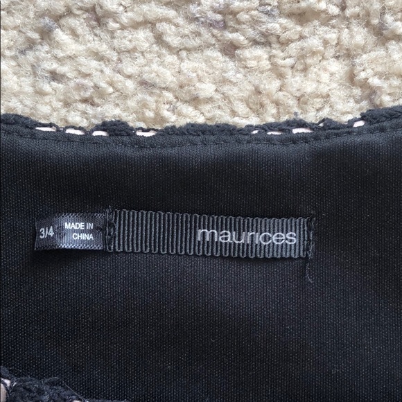 Black Maurices dress with lace overlay - Picture 3 of 3